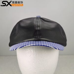 Leather Beret Cap